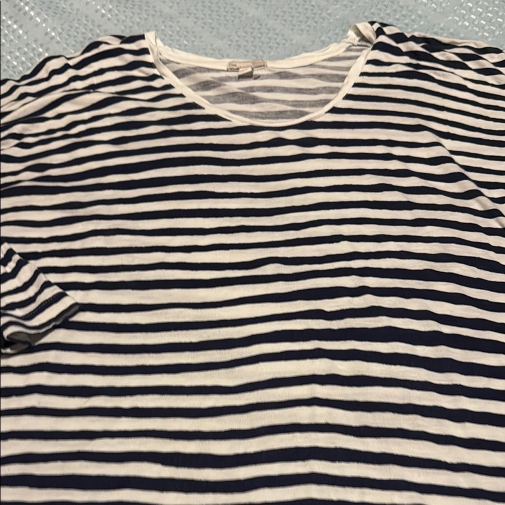 GAP S Striped Navy and White T-Shirt - Picture 7 of 12